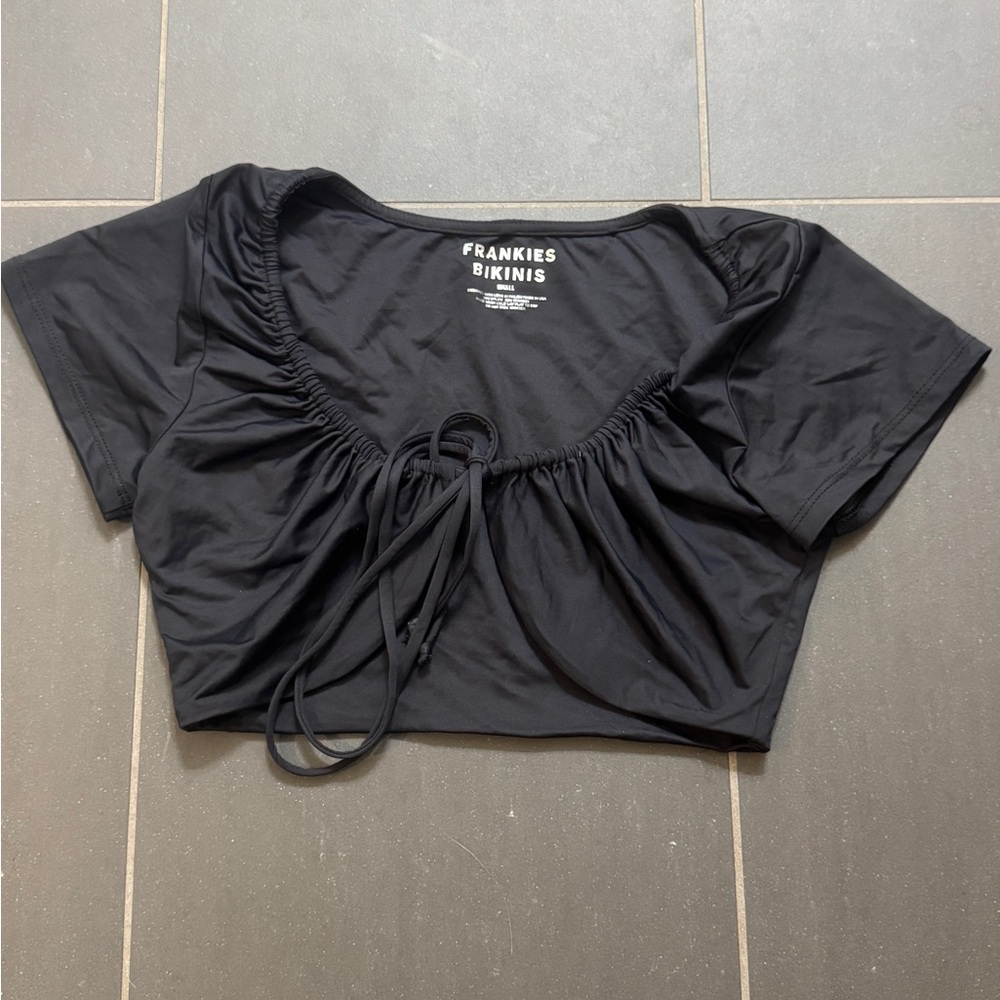 Frankie's Bikinis Black Women's Top